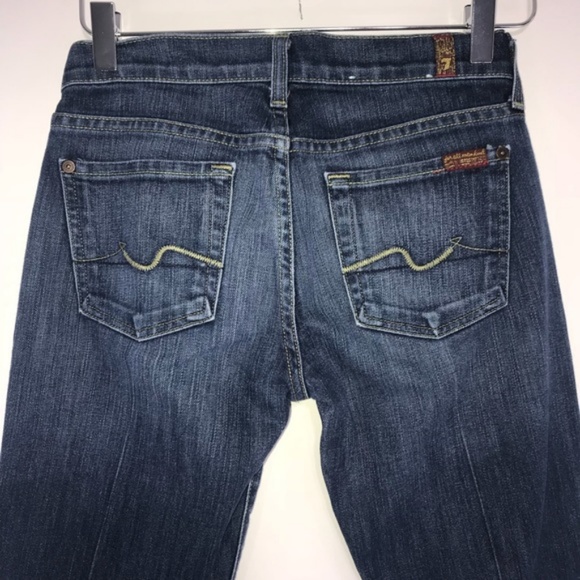 4302 7FAM 7 For All Mankind Boot Cut Jeans Size 24 - Picture 5 of 7